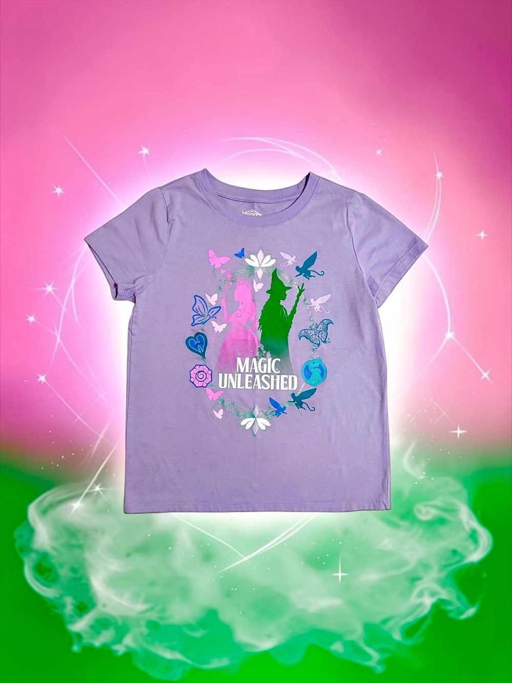 Wicked “Magic Unleashed” Lavender Tee Girls XL (14)